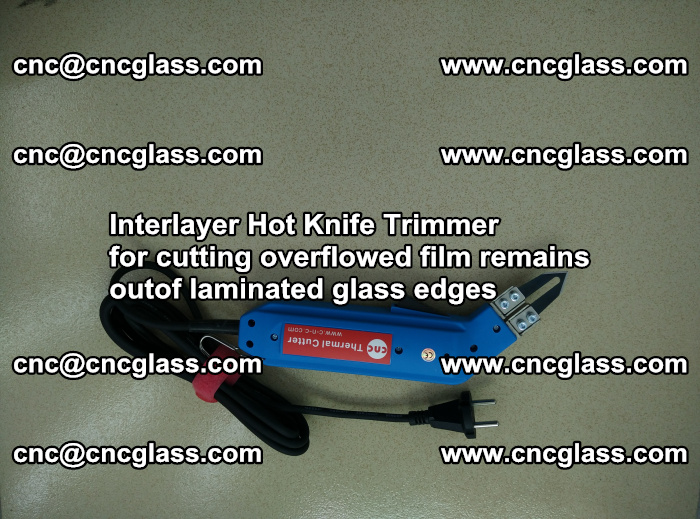 Interlayer Hot Knife Trimmer for cutting overflowed film remains of SentryGlas® safety glass interlayer (50)